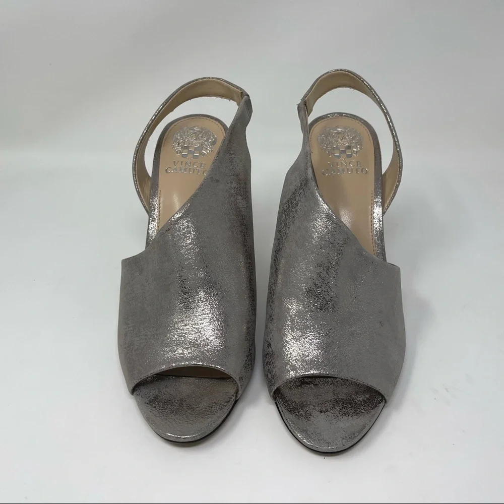 Vince Camuto Women's Crasantha
Leather Peep Toe Slip-On Stiletto Heel